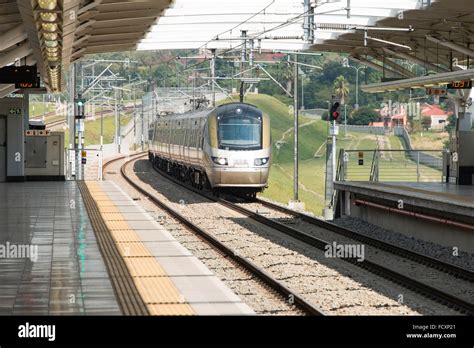 Train arriving at Marlboro Gautrain Station, Marlboro, Sandton, City of ...