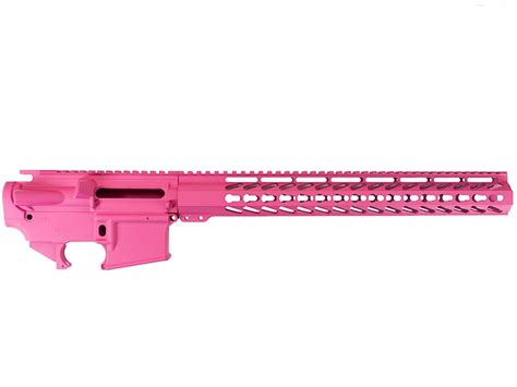 Daytona Tactical Pink AR-15 Builder Set with 15″ Keymod Rail