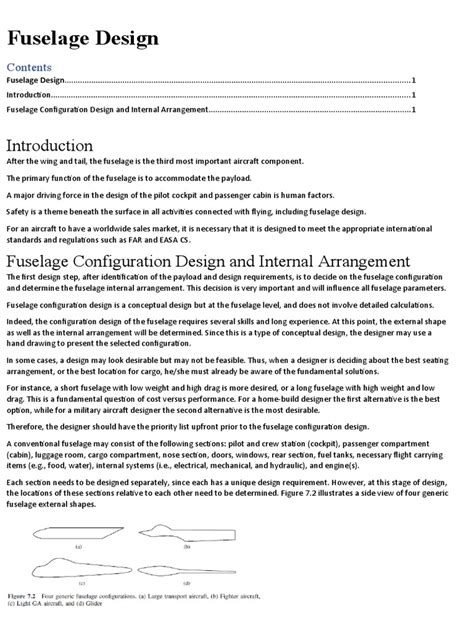 Fuselage Design | PDF | Fuselage | Aircraft