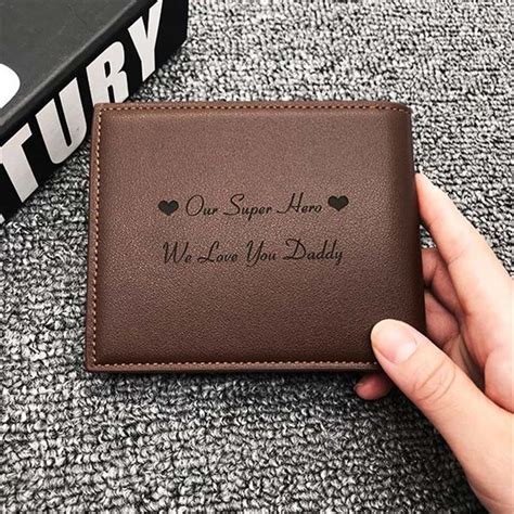 Personalized Wallets for Him or Her Men's Billfold Slim - Etsy