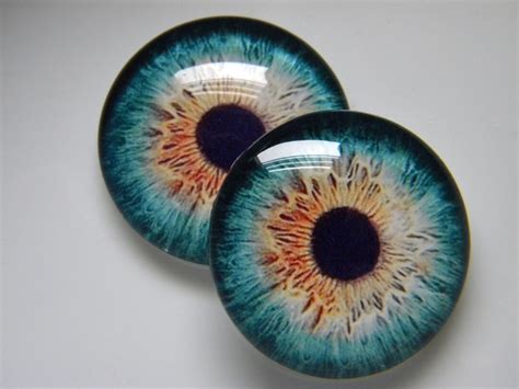 Glass Eyes Teal Blue Eyes Teal Eyes Animal Eyes Creature - Etsy