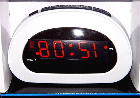 Mainstays LED Digital Alarm Clock Electric w/ Battery