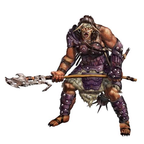 Female Bugbear Fighter or Rogue - Pathfinder PFRPG DND D&D d20 fantasy ...