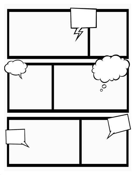 Comic Book Template | Stretch your creativity and create you… | Flickr