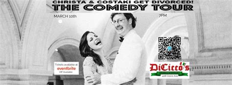 Costaki Economopoulos & Christa Meola Get Divorced Comedy Tour, DiCicco's Old Town Clovis, 10 ...