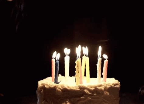 Blow Candle GIF - Blow Candle Birthday - Discover & Share GIFs | Birthday candles, Happy ...