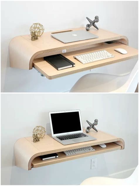 12 Floating Desks That Look Great and Take Up Minimal Space (2023) - Living in a shoebox