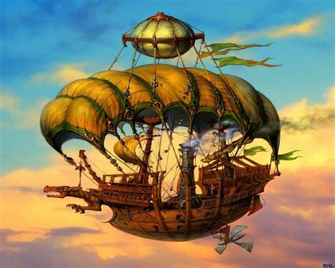 Pin by Volodymyr Kompaniets on steampunk | Steampunk airship, Airship art, Fantasy art