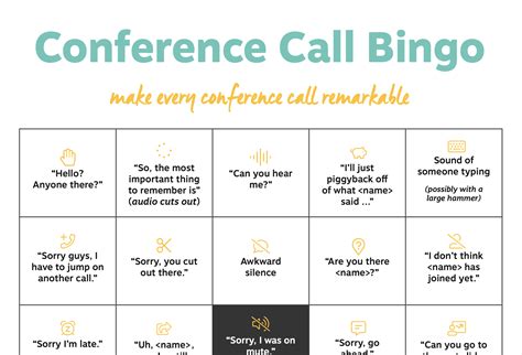 Conference Call Bingo Screenshot - Resound