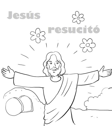 Imagenes de jesus resucitado para colorear