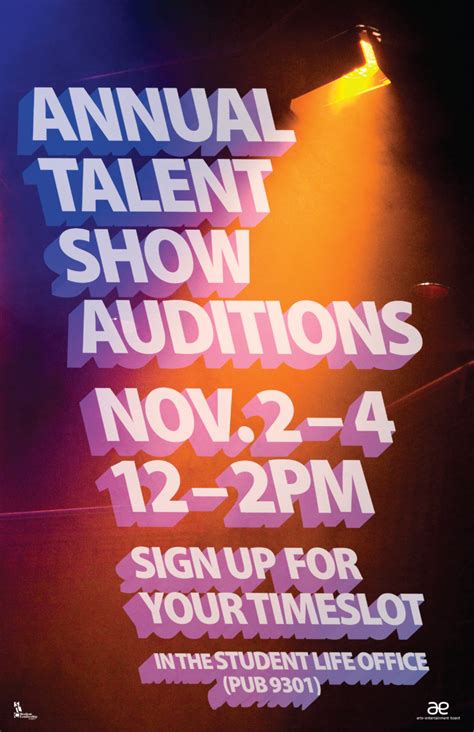 Sign up for the Talent Show Auditions, Nov. 2-4 – Shoreline Today