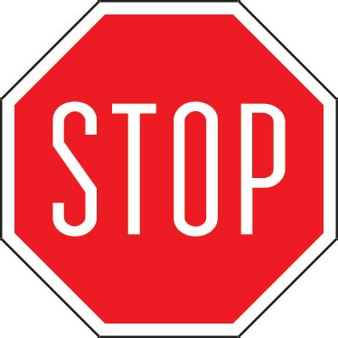 Stop Sign Sticker - TenStickers