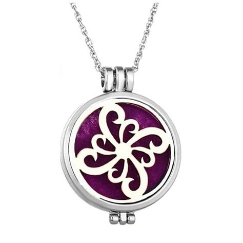 Aromatherapy Diffuser Necklace, Stainless Steel Flower – Kiki Natural ...