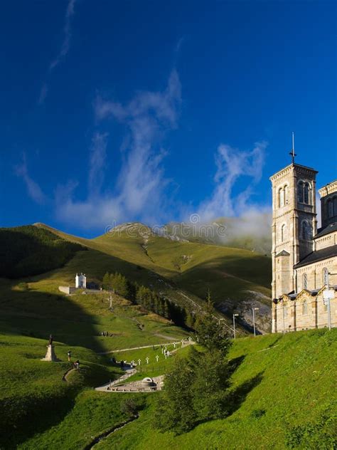 Shrine of La Salette in the French Alps Stock Photo - Image of house, repentance: 139147562