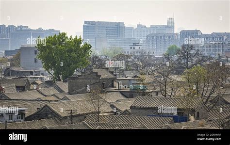 Beijing hutongs old street Stock Photo - Alamy