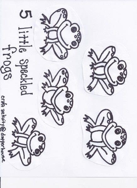 5 Little Speckled Frogs Coloring Pages