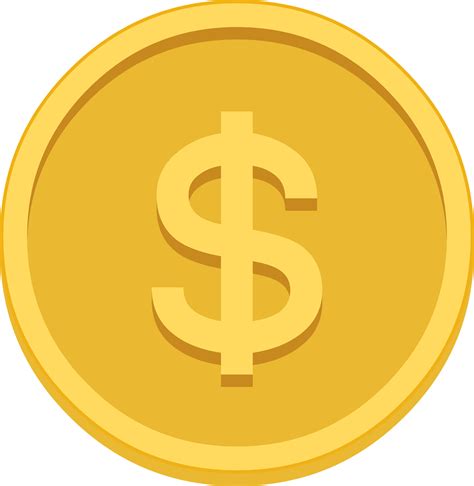 Dollar symbol coin.PNG [8K/Download]