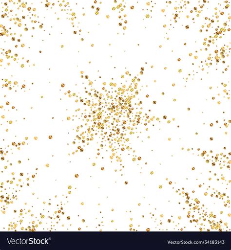 Gold confetti luxury sparkling scattered Vector Image