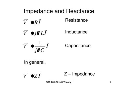 PPT - Impedance and Reactance PowerPoint Presentation, free download - ID:9476697