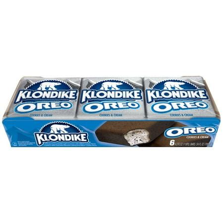 Klondike Oreo Cookies & Cream Ice Cream Bars, 4 oz, 6 ct - Walmart.com