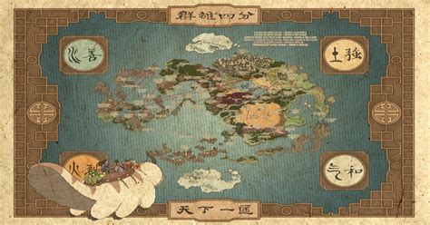 Detailed Avatar The Last Airbender World Map | Images and Photos finder