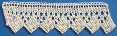 1884 Knitted Lace Sample Book: 10. Knitted Edging