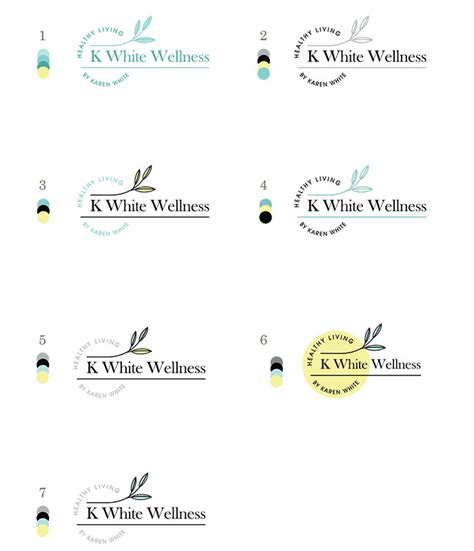 Eyely Design K White Wellness Coach Logo Design - Eyely Design