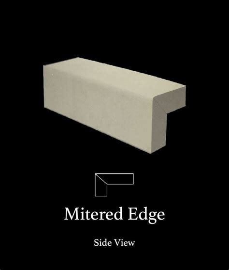 Mitered Edge | Countertops, Cost, Reviews | Granite countertop edges, Countertops, Mitered