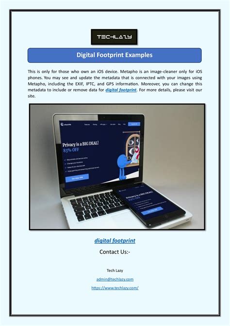 Digital Footprint Examples - Tech Lazy - Page 1 - 1 | Flip PDF Online | PubHTML5