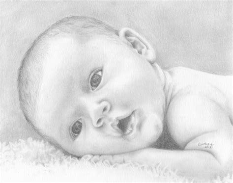 Cute Baby Boy Pencil Drawing Images - Baby Viewer