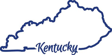 KY Kentucky state outline SVG cutting file vector instant | Etsy