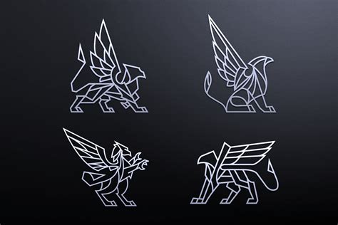 Set of griffin logos | Branding & Logo Templates ~ Creative Market