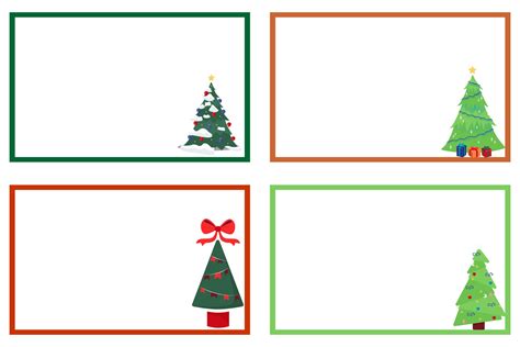 Christmas Label Borders - 10 Free PDF Printables | Printablee