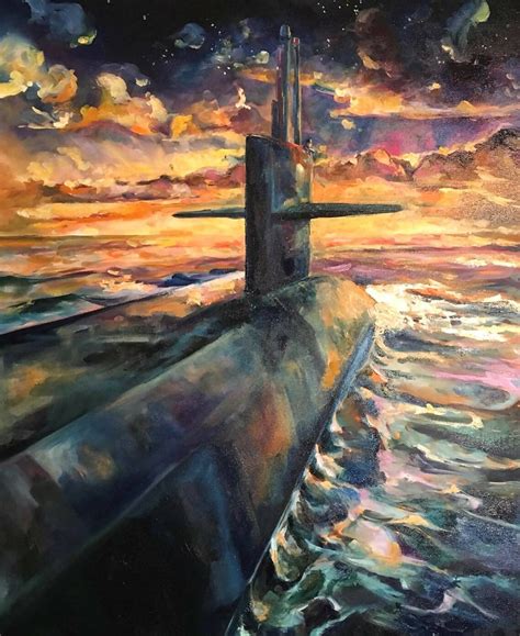 5"x7" Sunset Submarine Fine Art Print – Cottle and Gunn