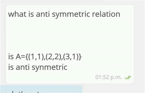 The relation R defined on the set A = {1,2,3,4 } by R = {(x,y):|x^2 - y^2|