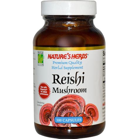 Nature's Herbs, Reishi Mushroom, 100 Capsules - iHerb