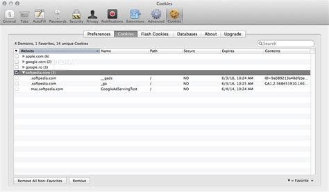 Safari Cookies (Mac) - Download, Review, Screenshots