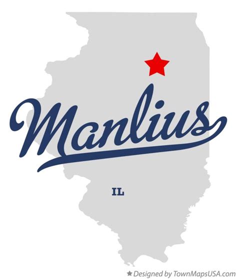 Map of Manlius, LaSalle County, IL, Illinois