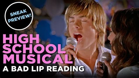 "HIGH SCHOOL MUSICAL" (SNEAK PEEK) — Bad Lip Reading and Disney XD Present: - YouTube