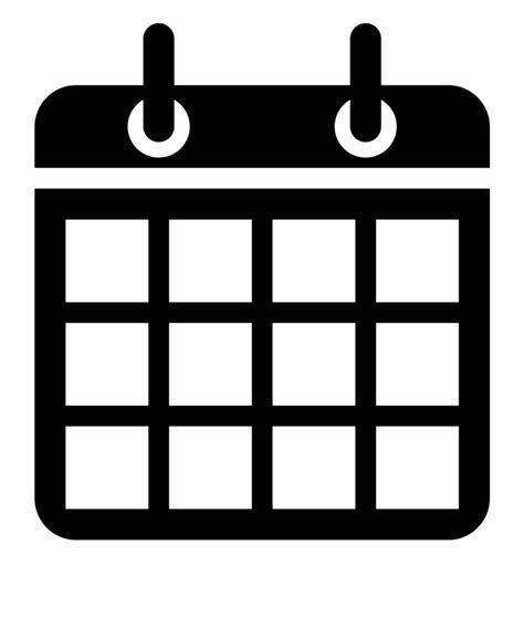 2024 Calendar Clipart Black And White Online - Calendar Muslim 2024