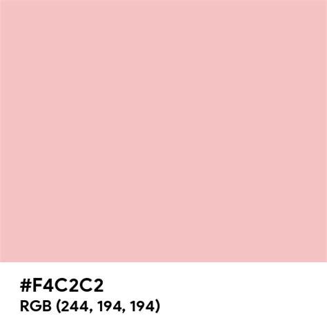 Baby Pink color hex code is #F4C2C2