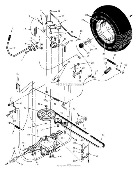 How to put a belt on a murray riding lawn mower diagram