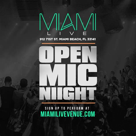 Miami LIVE Launches Tuesday Open Mic with DJ Epps of 103.5 The Beat ...