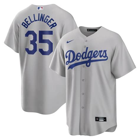 Men's Los Angeles Dodgers Cody Bellinger Nike Gray Alternate 2020 Replica Player Jersey