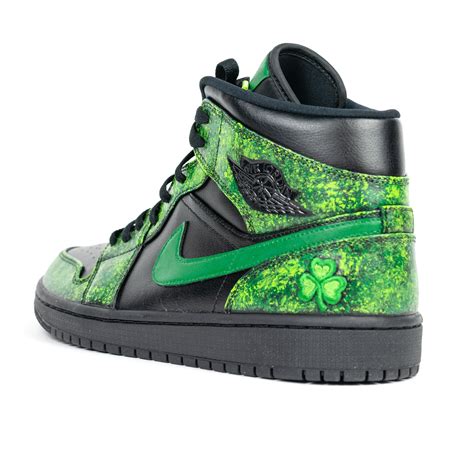 Custom Green Jordan 1 Mid - campestre.al.gov.br