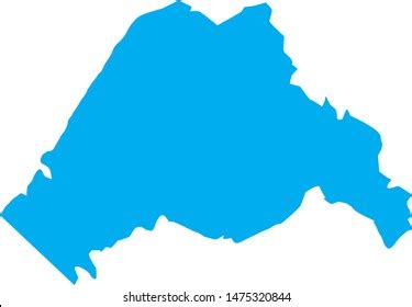 Tuolumne County Map State California Stock Vector (Royalty Free ...