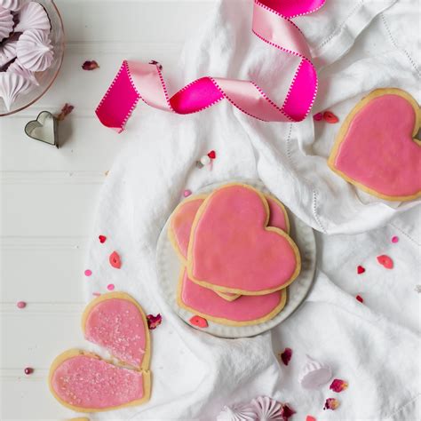 Heart Shaped Cookies for Valentine's Day — Three Fifty Fahrenheit