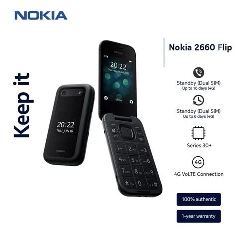 Nokia Flip 2660 2023 Flip Phones Nokia 2660 Flip ORIGINAL, Mobile Phones & Gadgets, Mobile ...