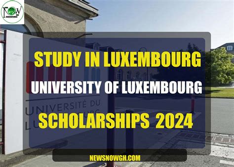 Study in Luxembourg: University Of Luxembourg Scholarships 2024