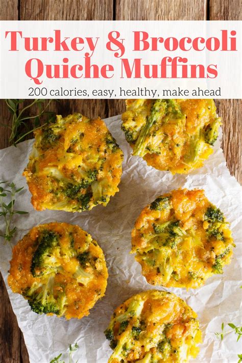 Turkey Quiche Muffins with Broccoli - Slender Kitchen